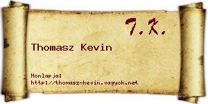 Thomasz Kevin névjegykártya